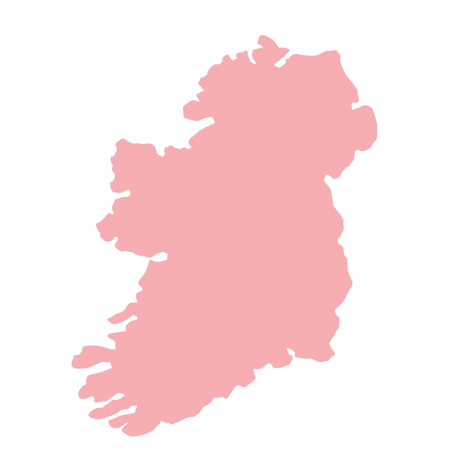 Map of Ireland showing WeSpark retreat locations